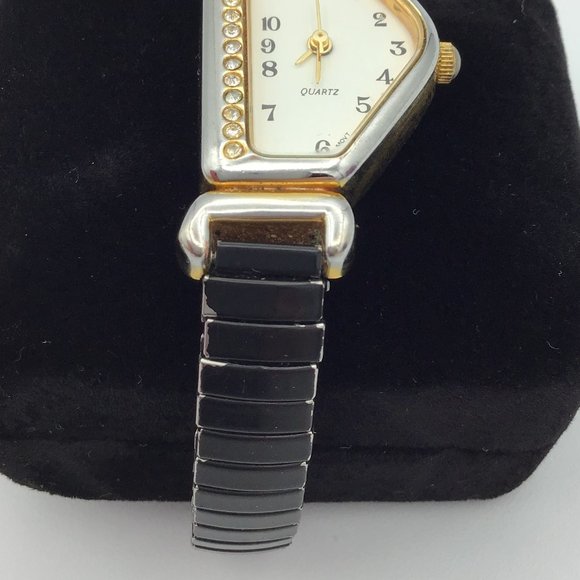 Funky Vintage Quartz Rhinestone Watch - Picture 6 of 15